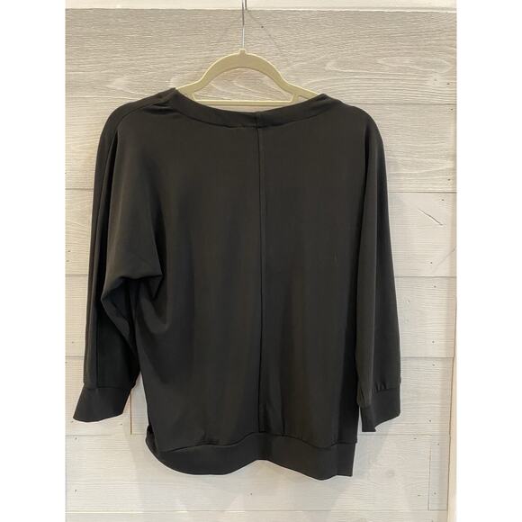 Tahari Blouse Womens Size Small NEW Black & Gold Shirt Dressy Office Career Work - Picture 3 of 8